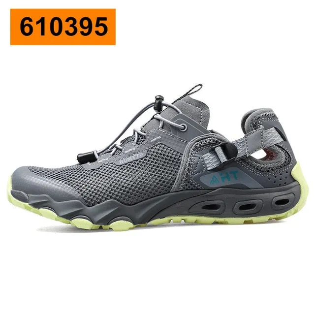 Summer Fashion Sandals Men Outdoor Leather Mesh Beach Shoes