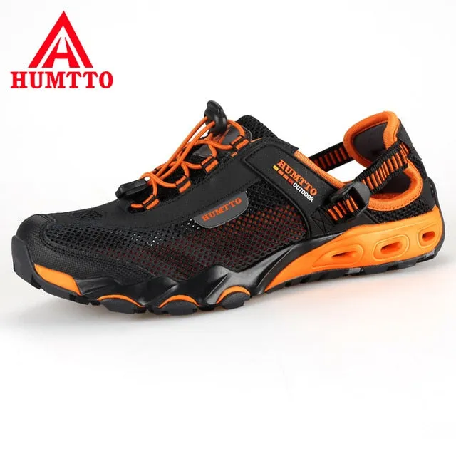 Summer Fashion Sandals Men Outdoor Leather Mesh Beach Shoes