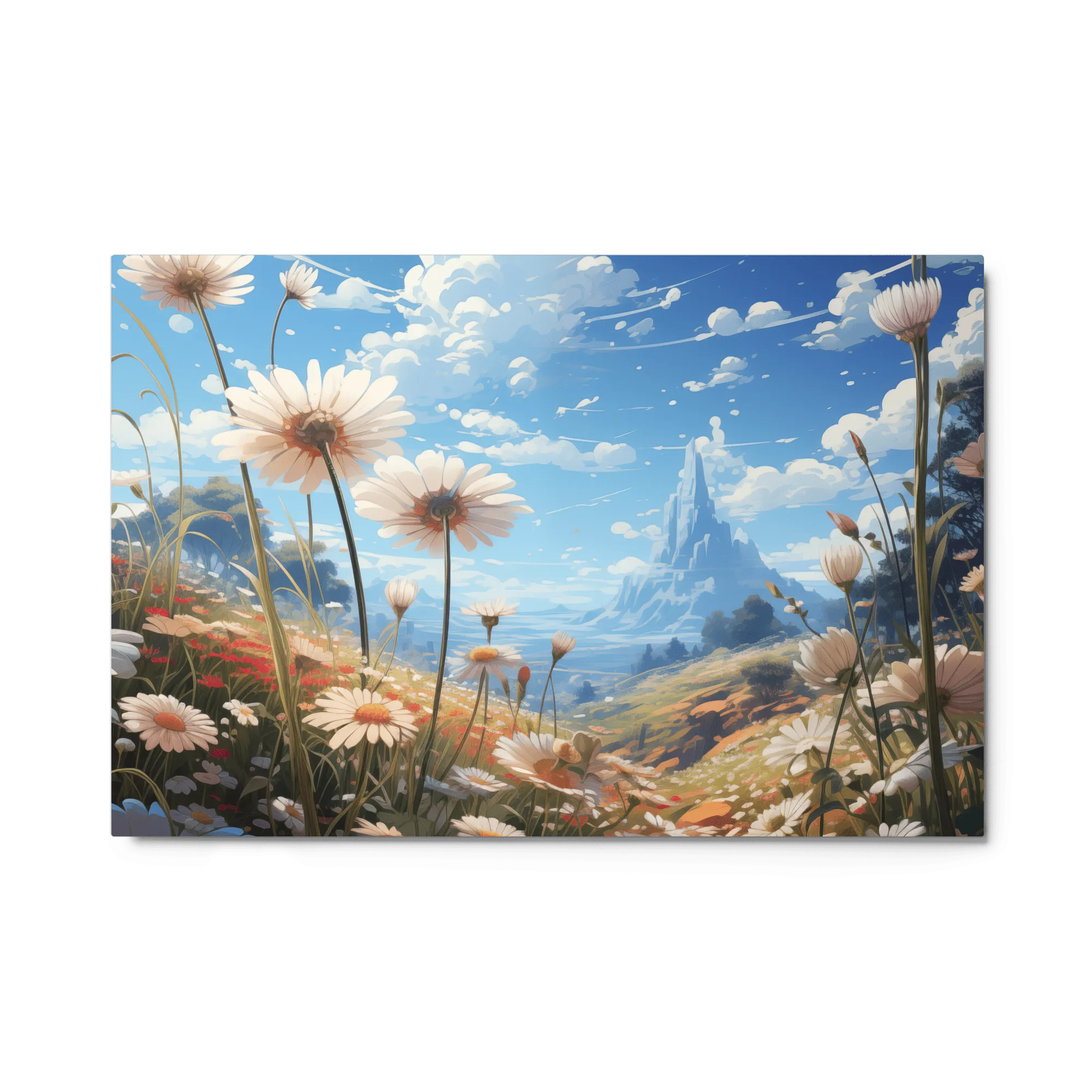 Sun-Kissed Petals Metal Prints