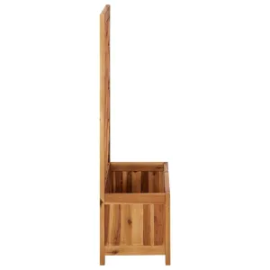 Telesha vidaXL Garden Raised Bed with Trellis, Solid Acacia Wood Planter, Outdoor and Indoor Use, Brown Arlmont & Co.