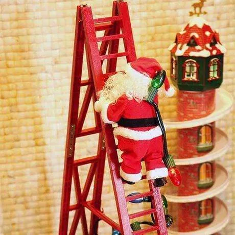 The climbing santa claus