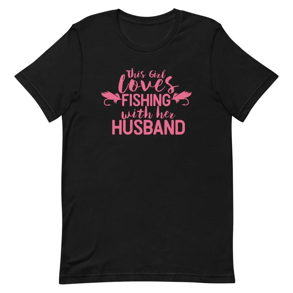 This girl loves fishing with her husband