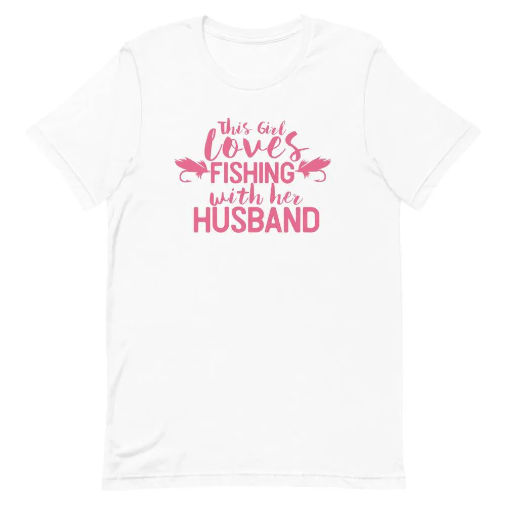 This girl loves fishing with her husband