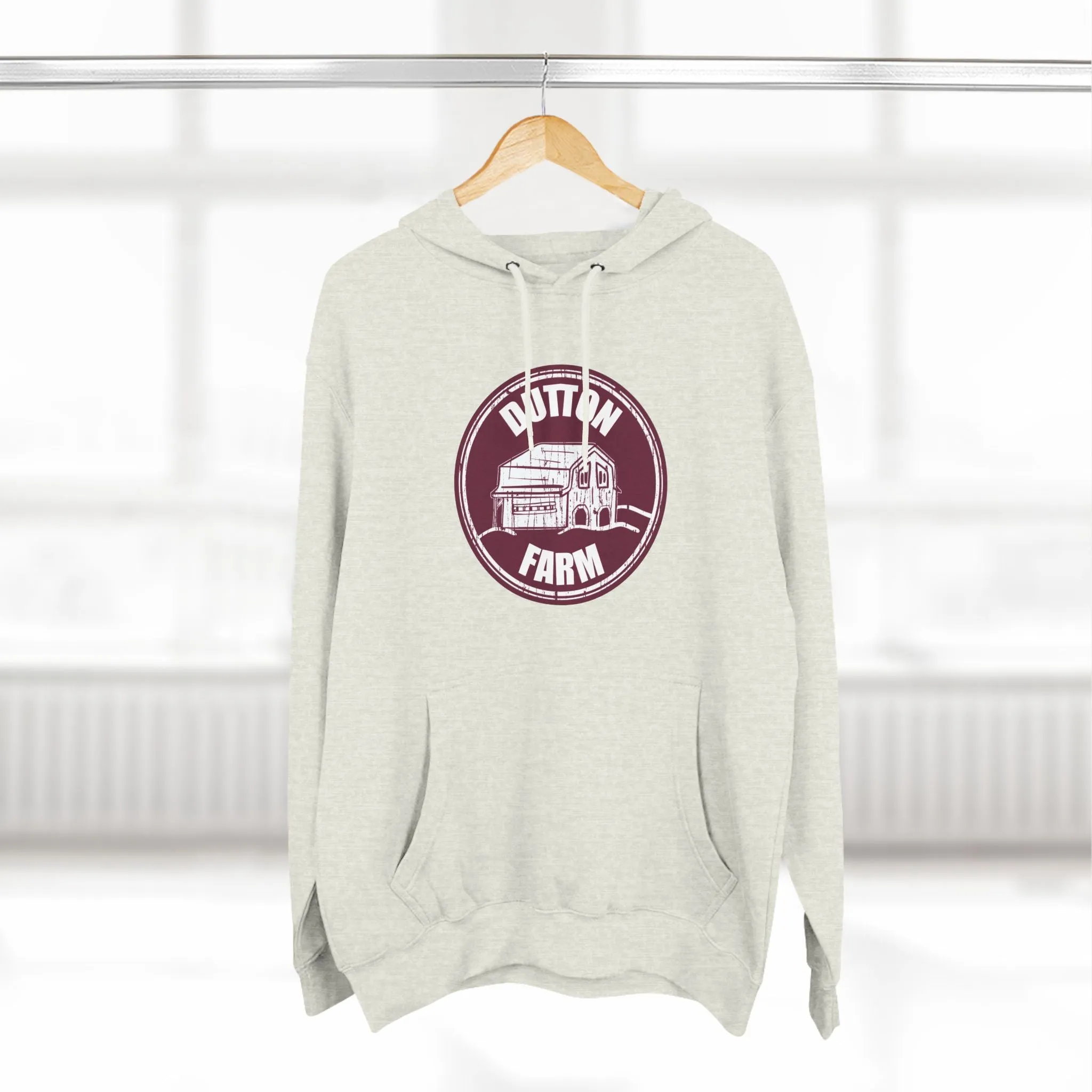 Three-Panel Fleece Hoodie