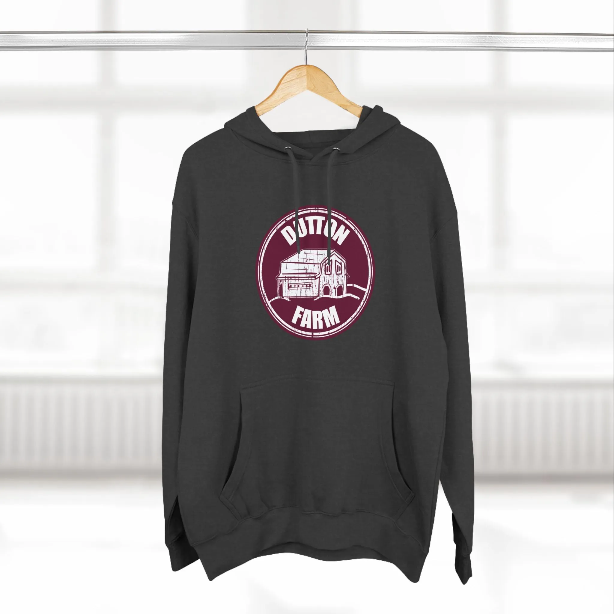 Three-Panel Fleece Hoodie