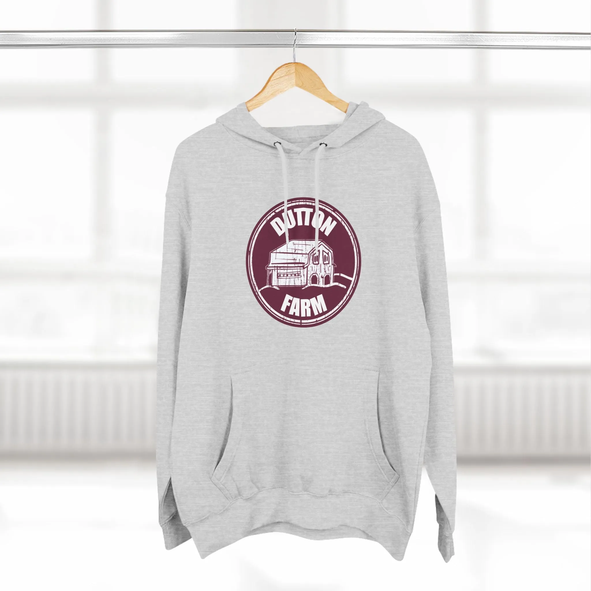 Three-Panel Fleece Hoodie