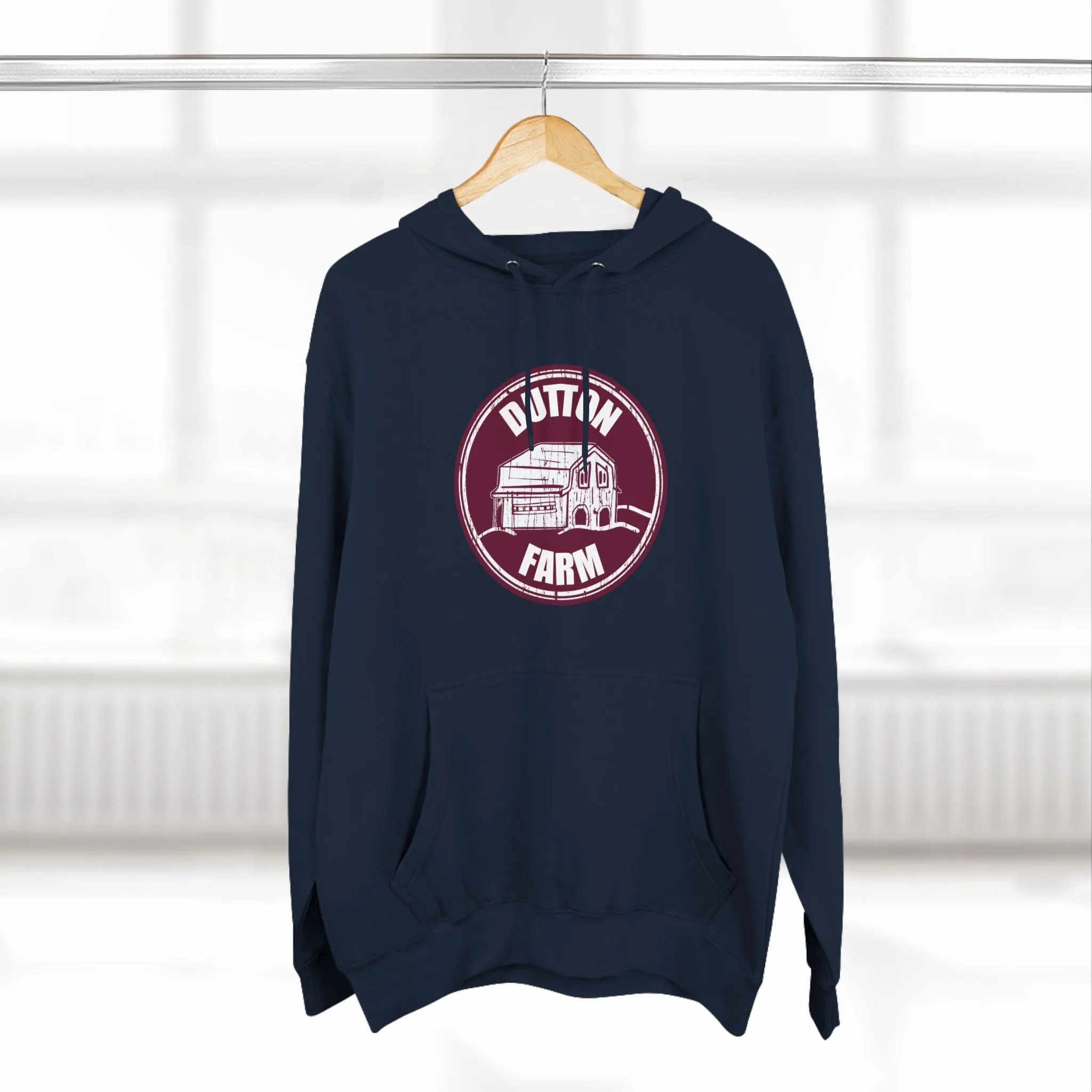 Three-Panel Fleece Hoodie