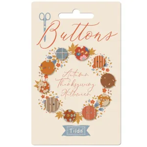 Tilda Creating Memories Fabric | 11mm Buttons | Autumn (10)