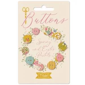 Tilda Creating Memories Fabric | 11mm Buttons | Spring (10)