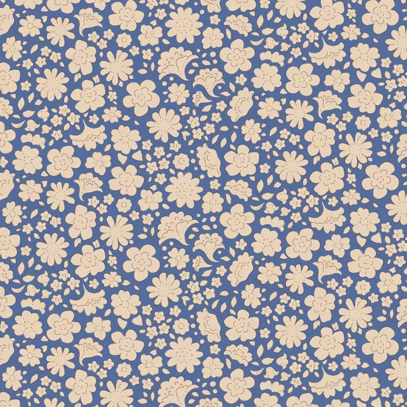 Tilda Creating Memories Fabric | Carla | Blue