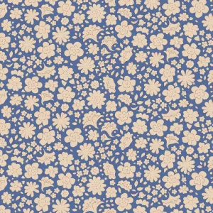 Tilda Creating Memories Fabric | Carla | Blue