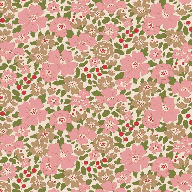 Tilda Creating Memories Fabric | Harper | Pink