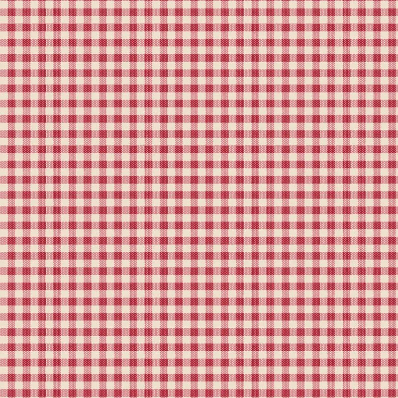 Tilda Creating Memories Fabric | Woven Gingham | Red