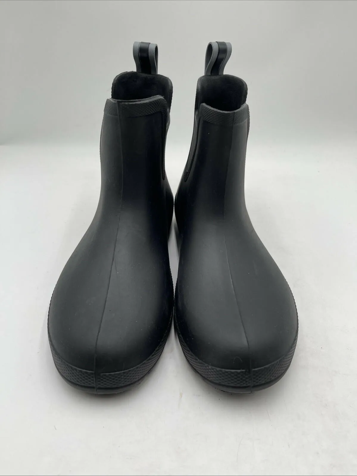 Totes Women's Cirrus Chelsea Ankle Rain Boots Black Size 10 - Very Good