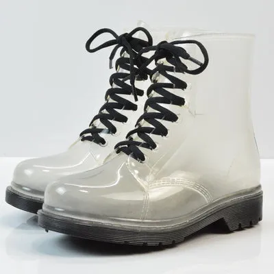 Transparent rain boots KF82083