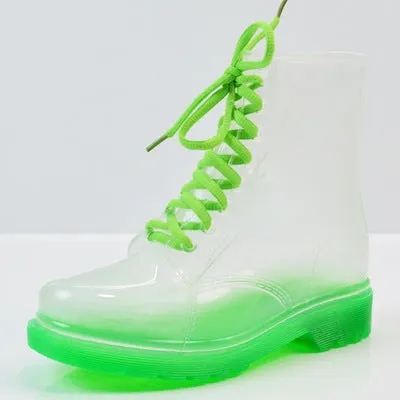 Transparent rain boots KF82083