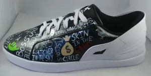 Triesti shoes: Black & White Graffiti