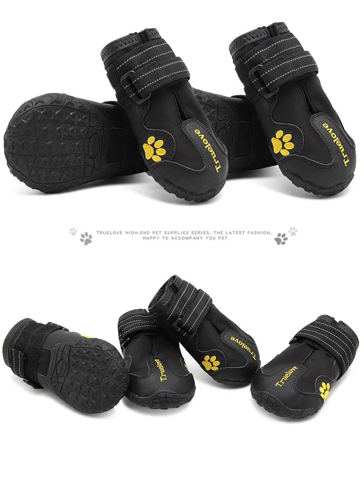 True Love Outdoor Adventure Dog Shoes - Black, Size 7