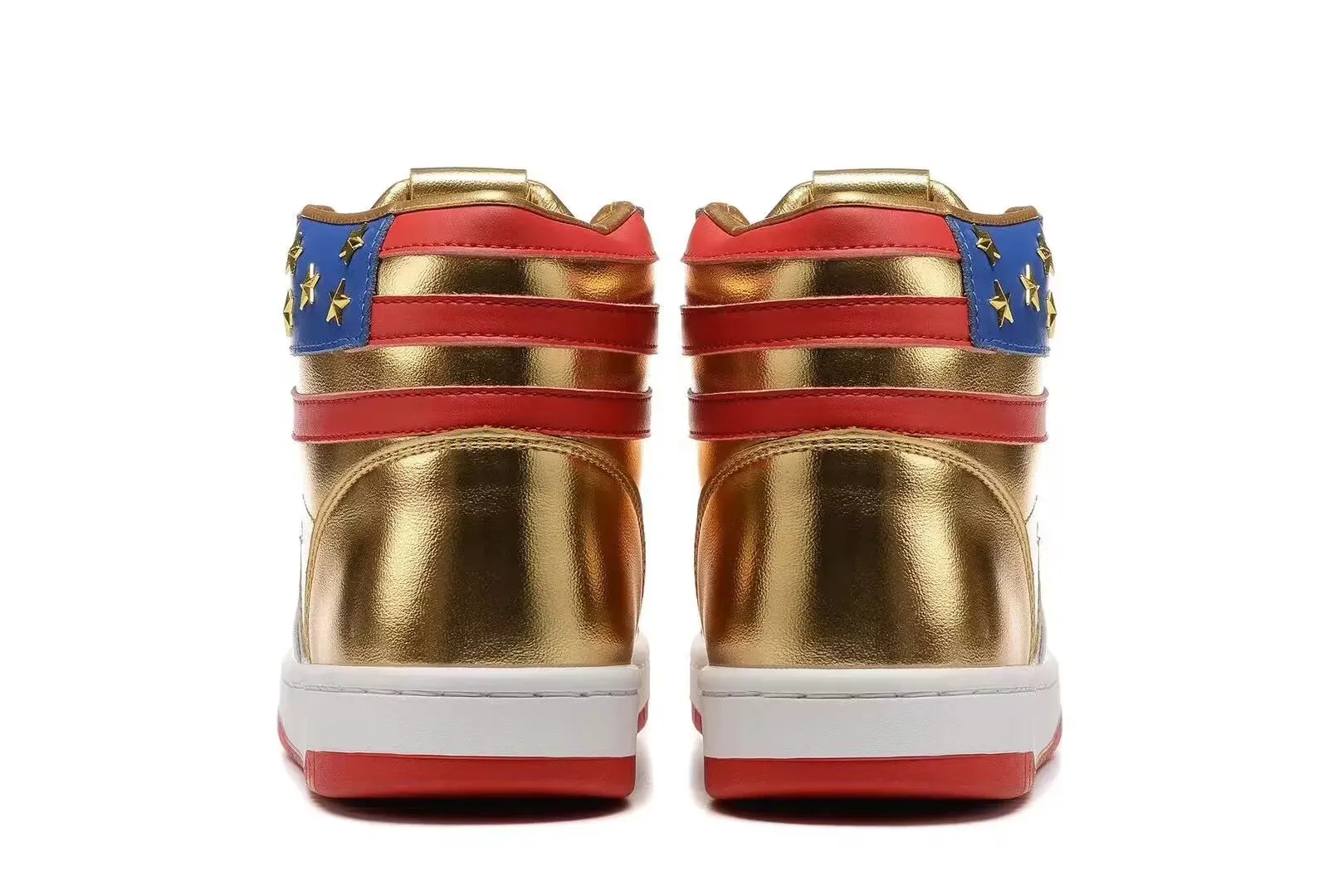 Trump 2024 MAGA Gold Sneakers