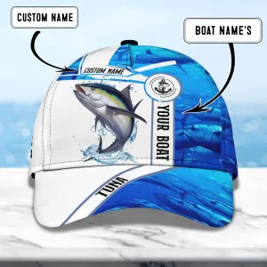 Tuna Ocean Fishing 2 - Personalized Name Cap - Nt168 - Ct071
