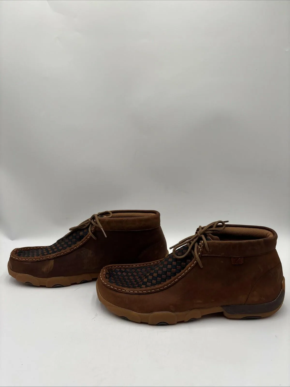 Twisted X Men's Chukka Driving Moc Shoes Brown Size 12M - Very Good