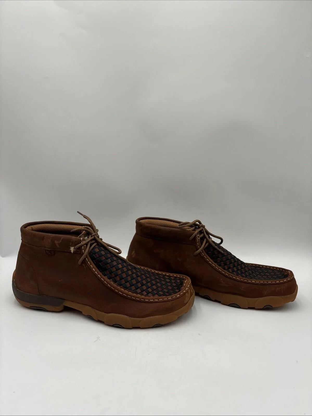 Twisted X Men's Chukka Driving Moc Shoes Brown Size 12M - Very Good
