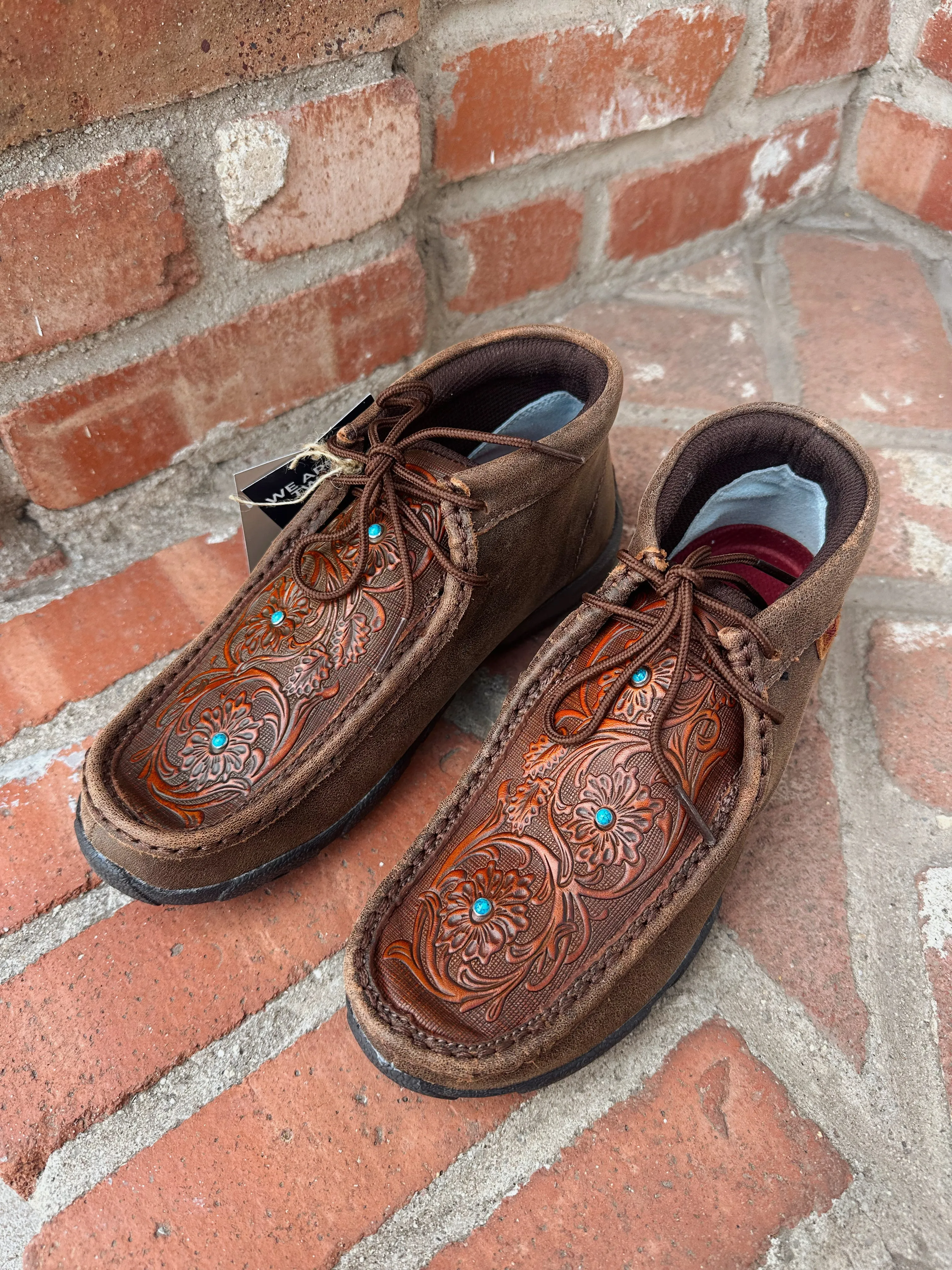 Twisted X Women's Turquoise Tooled Chukka