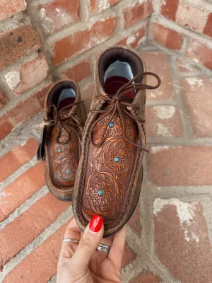 Twisted X Women's Turquoise Tooled Chukka