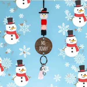 Up to Snow Good Beaded Lanyard