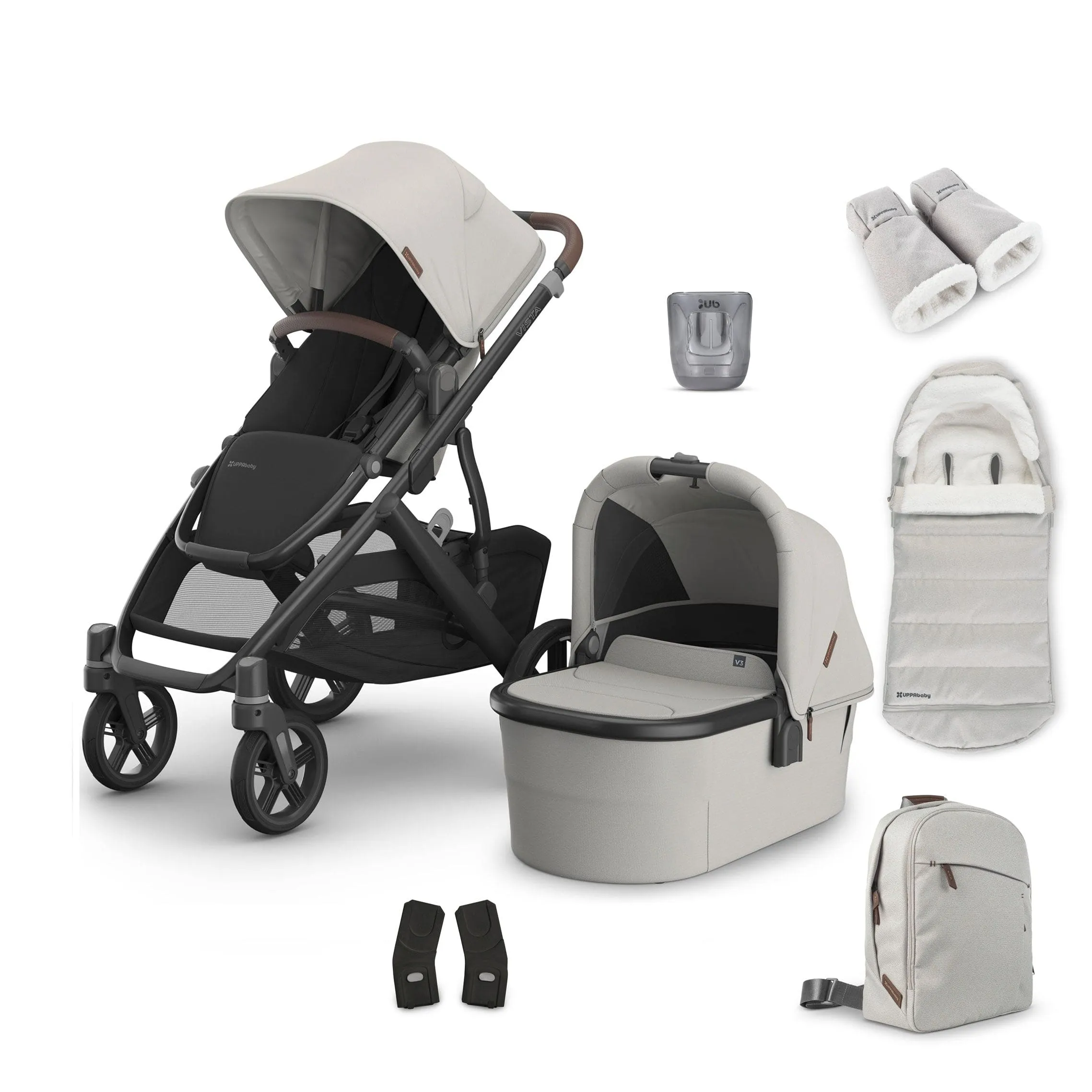 Uppababy Vista V3 Complete Bundle in Savannah