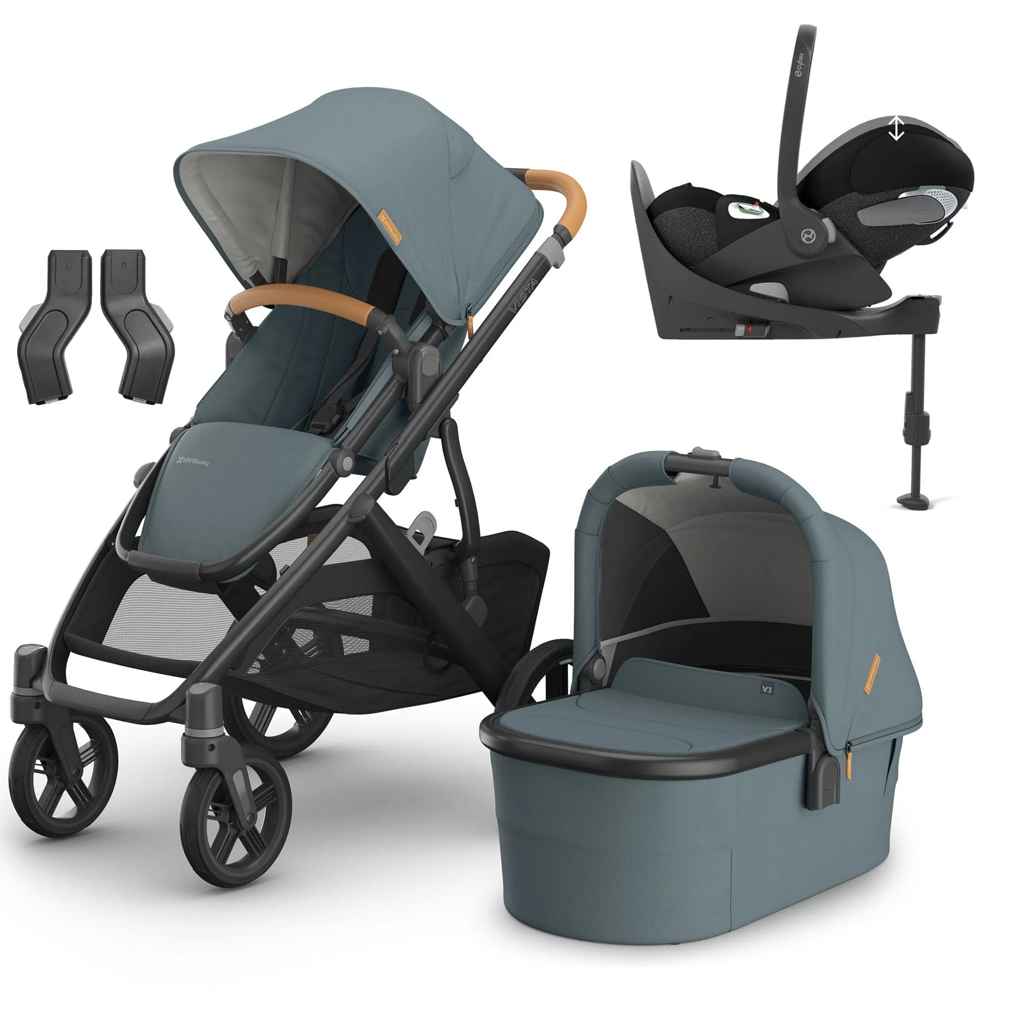Uppababy Vista V3 Cybex Travel System in Dillan