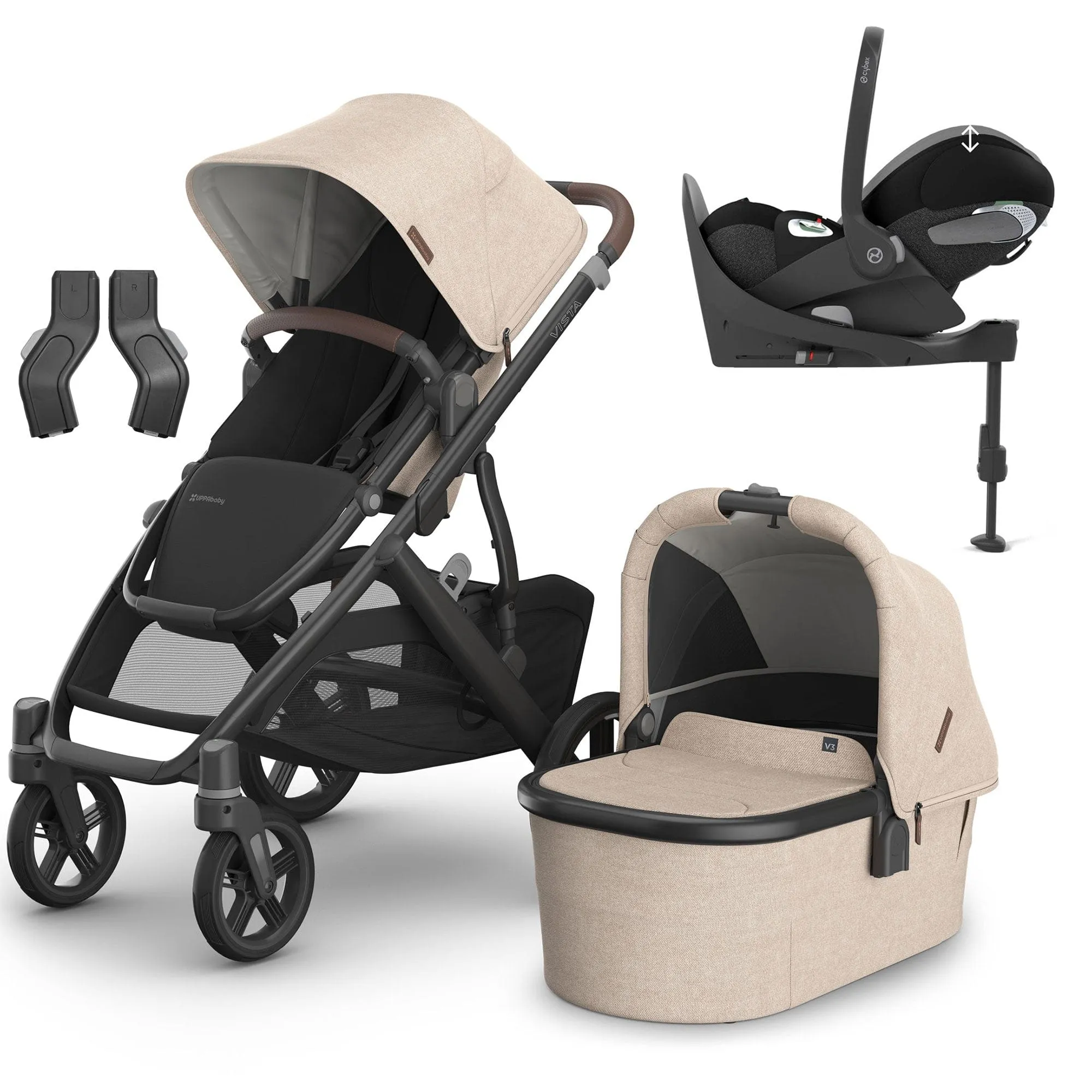Uppababy Vista V3 Cybex Travel System in Liam