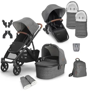 Uppababy Vista V3 Duo Complete Bundle - Greyson