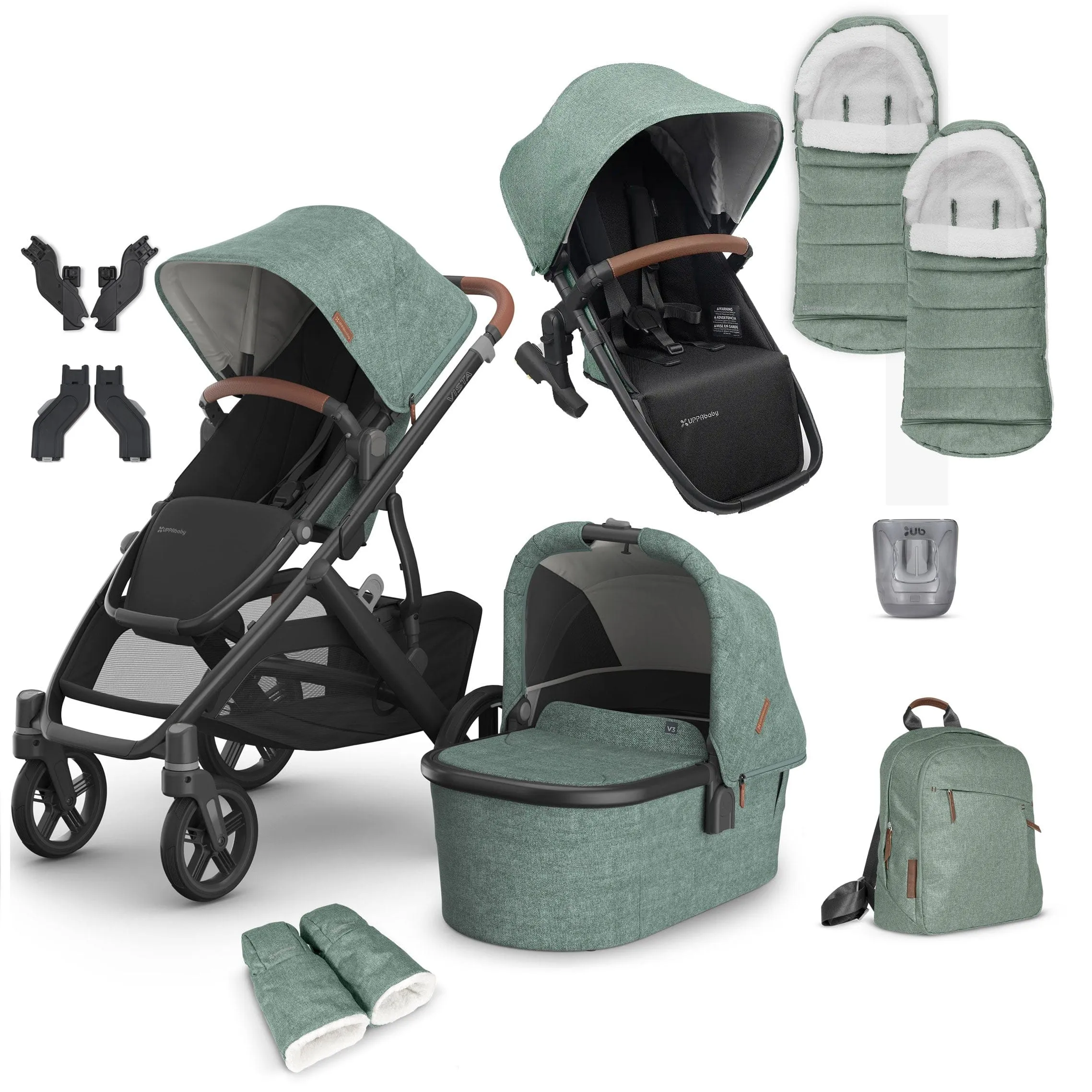 Uppababy Vista V3 Duo Complete Bundle - Gwen