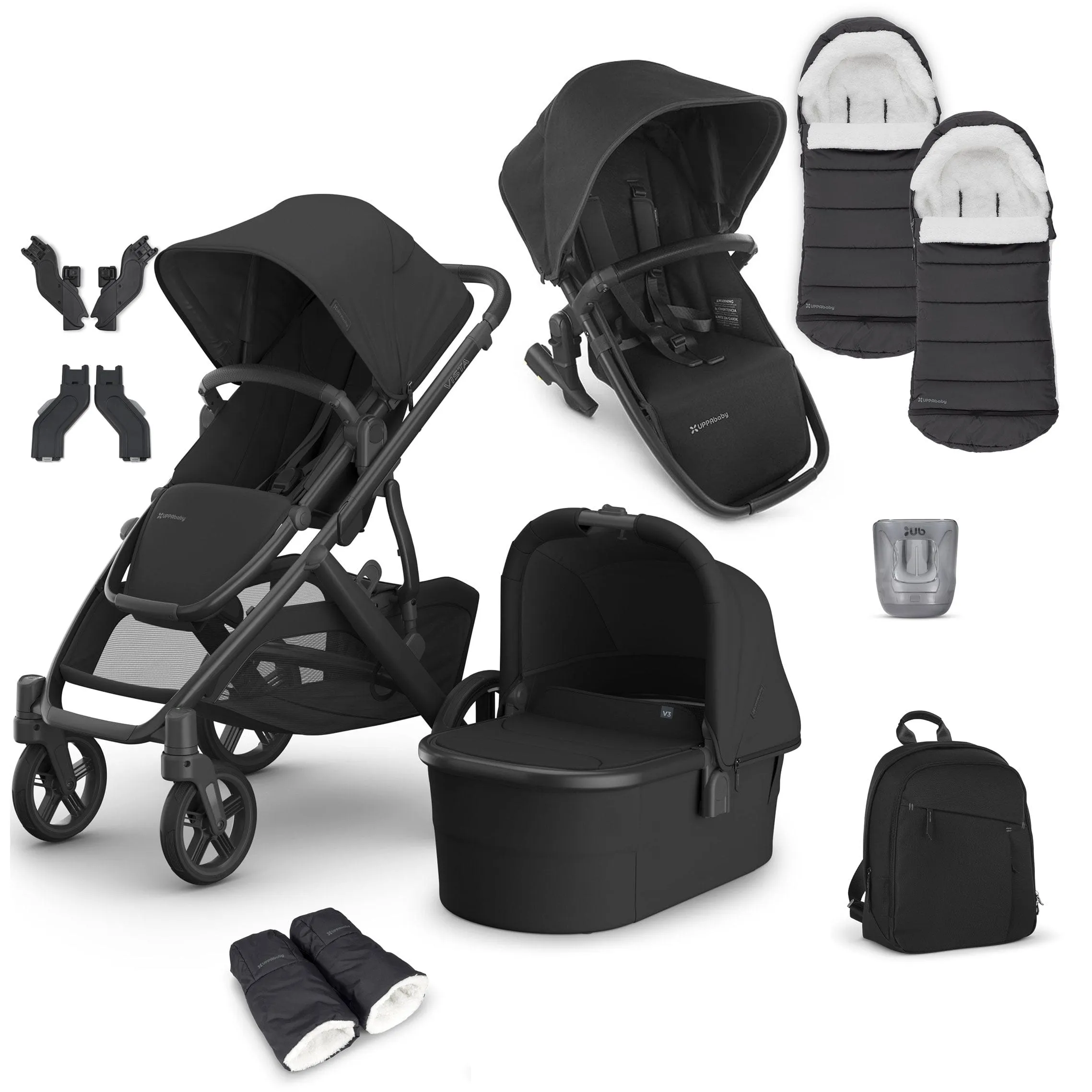 Uppababy Vista V3 Duo Complete Bundle - Jake