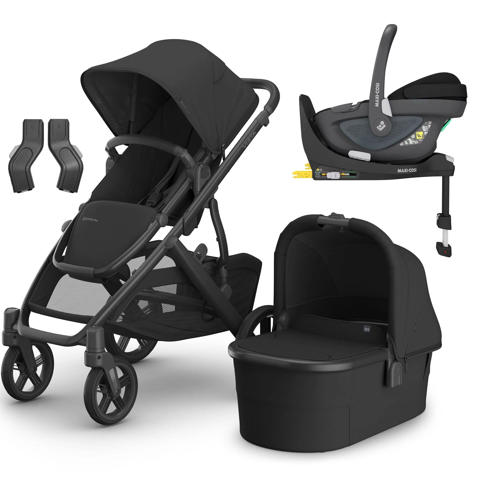 Uppababy Vista V3 Maxi-Cosi Travel System in Jake