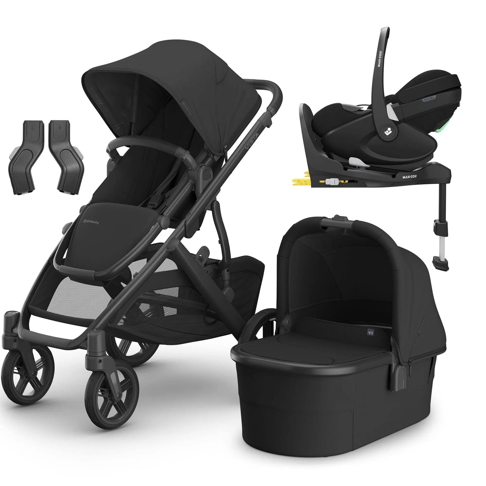 Uppababy Vista V3 Maxi-Cosi Travel System in Jake