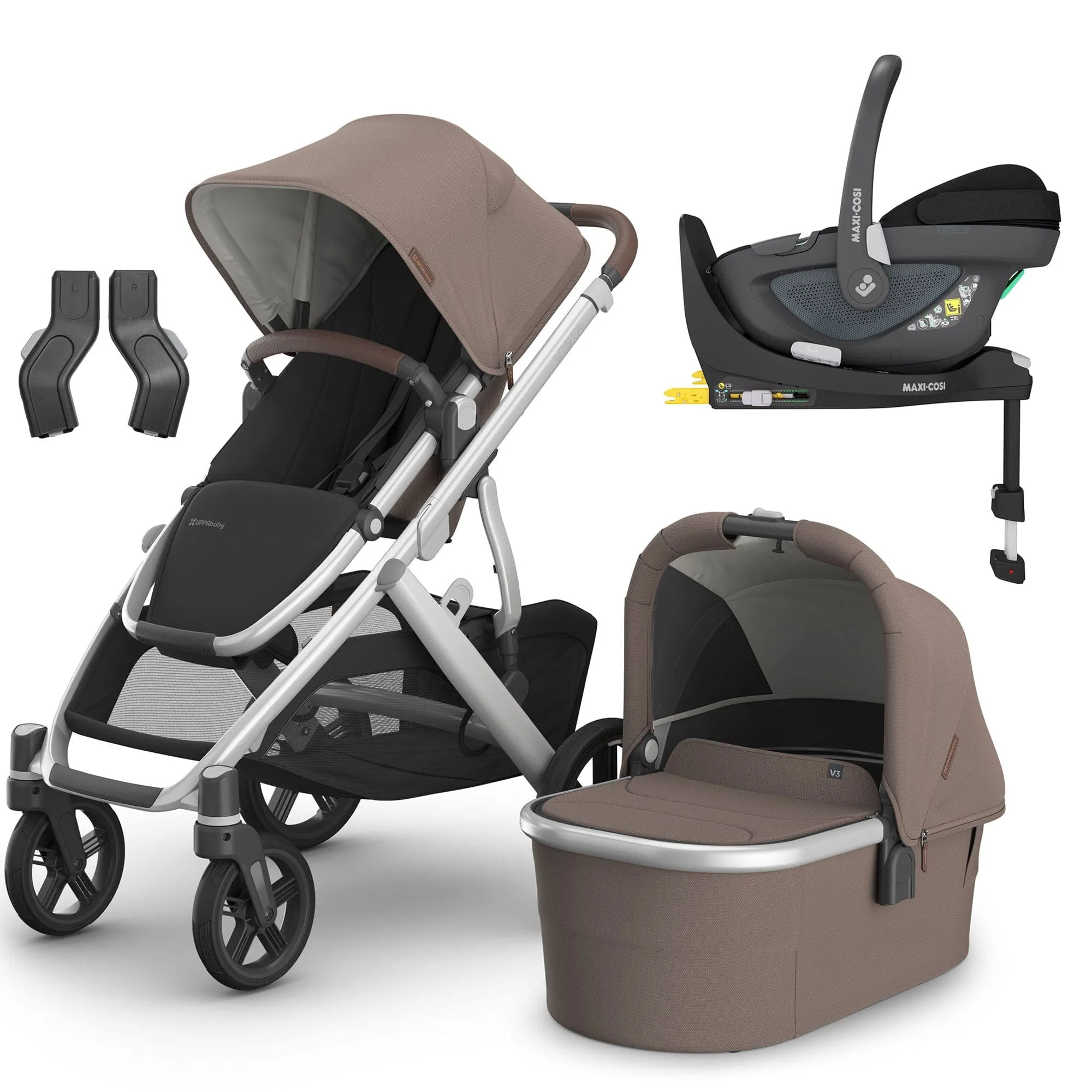 Uppababy Vista V3 Maxi-Cosi Travel System in Theo
