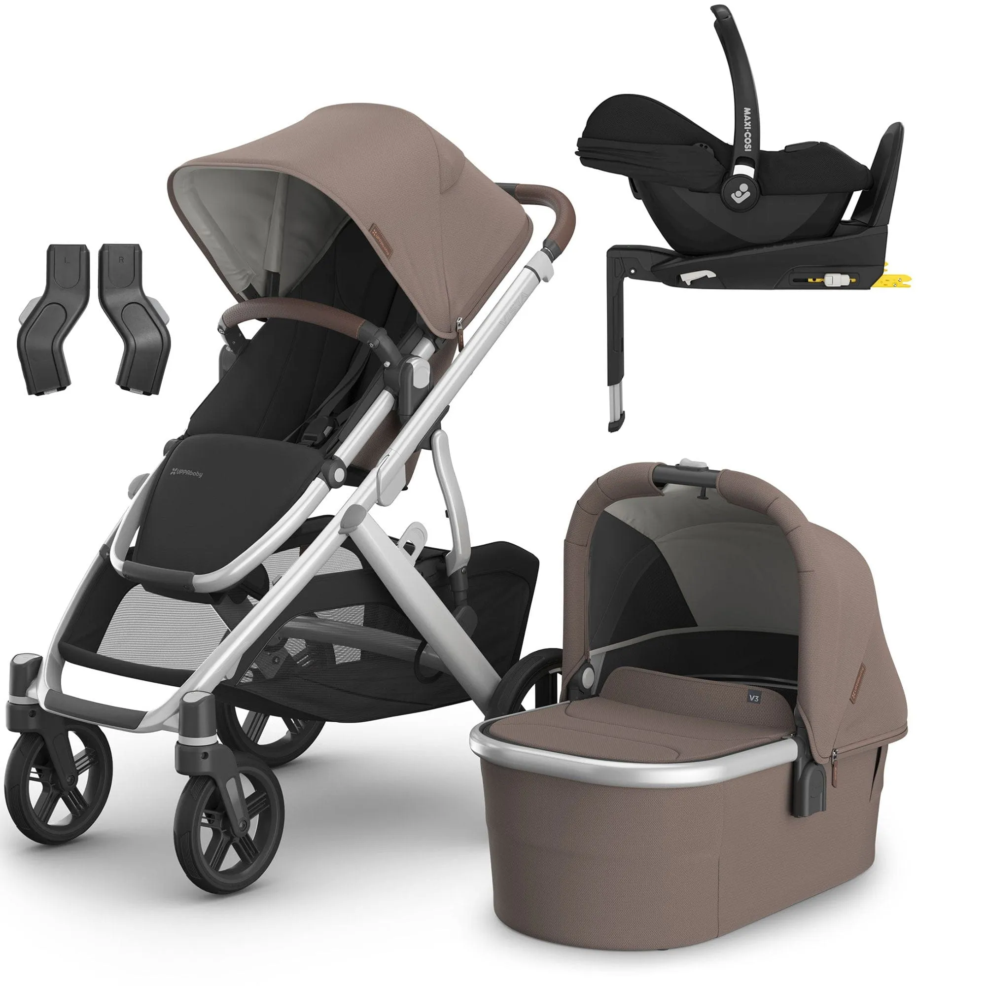 Uppababy Vista V3 Maxi-Cosi Travel System in Theo