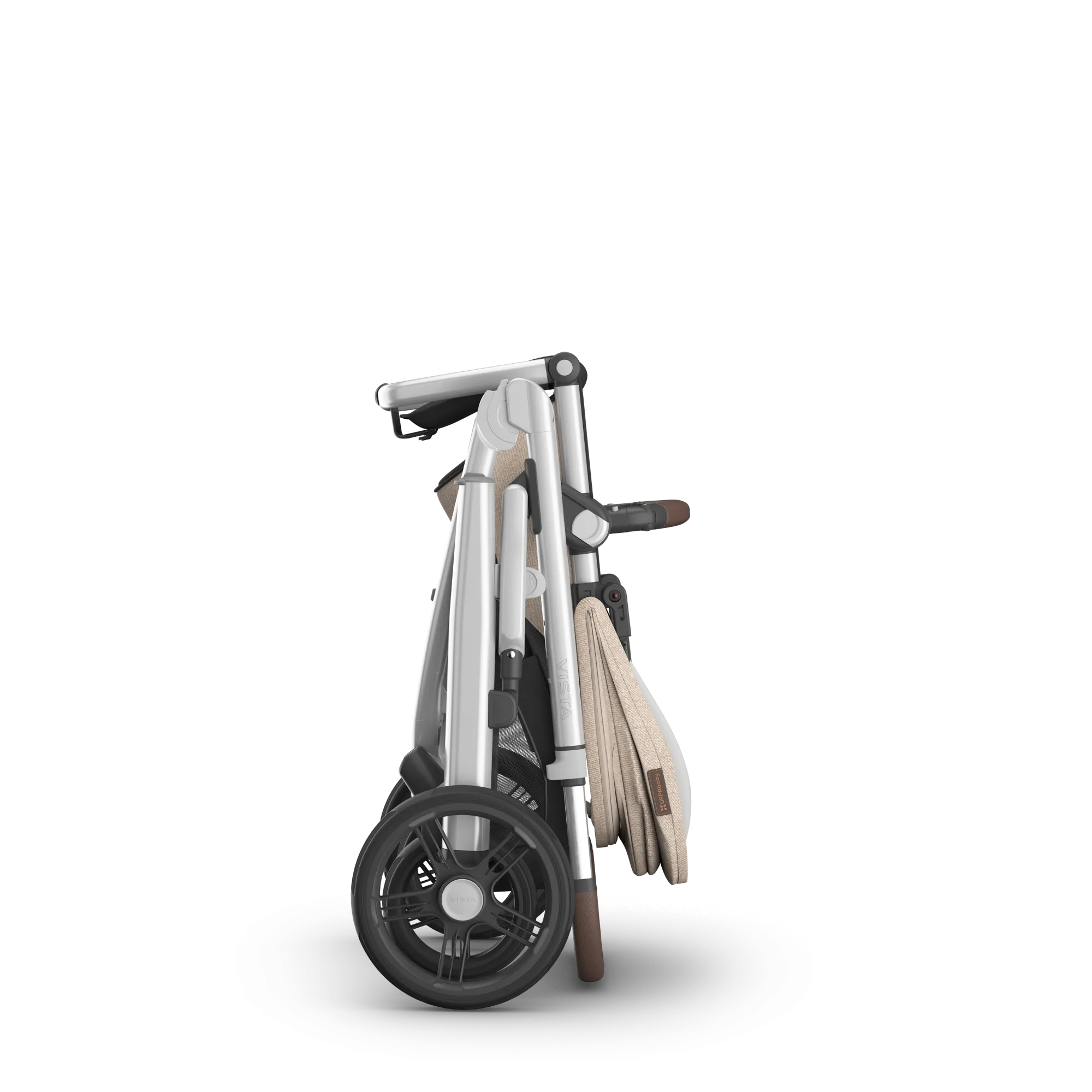 UPPAbaby Vista V3 Stroller - Declan (Oat Mélange/Silver Frame/Chestnut Leather)