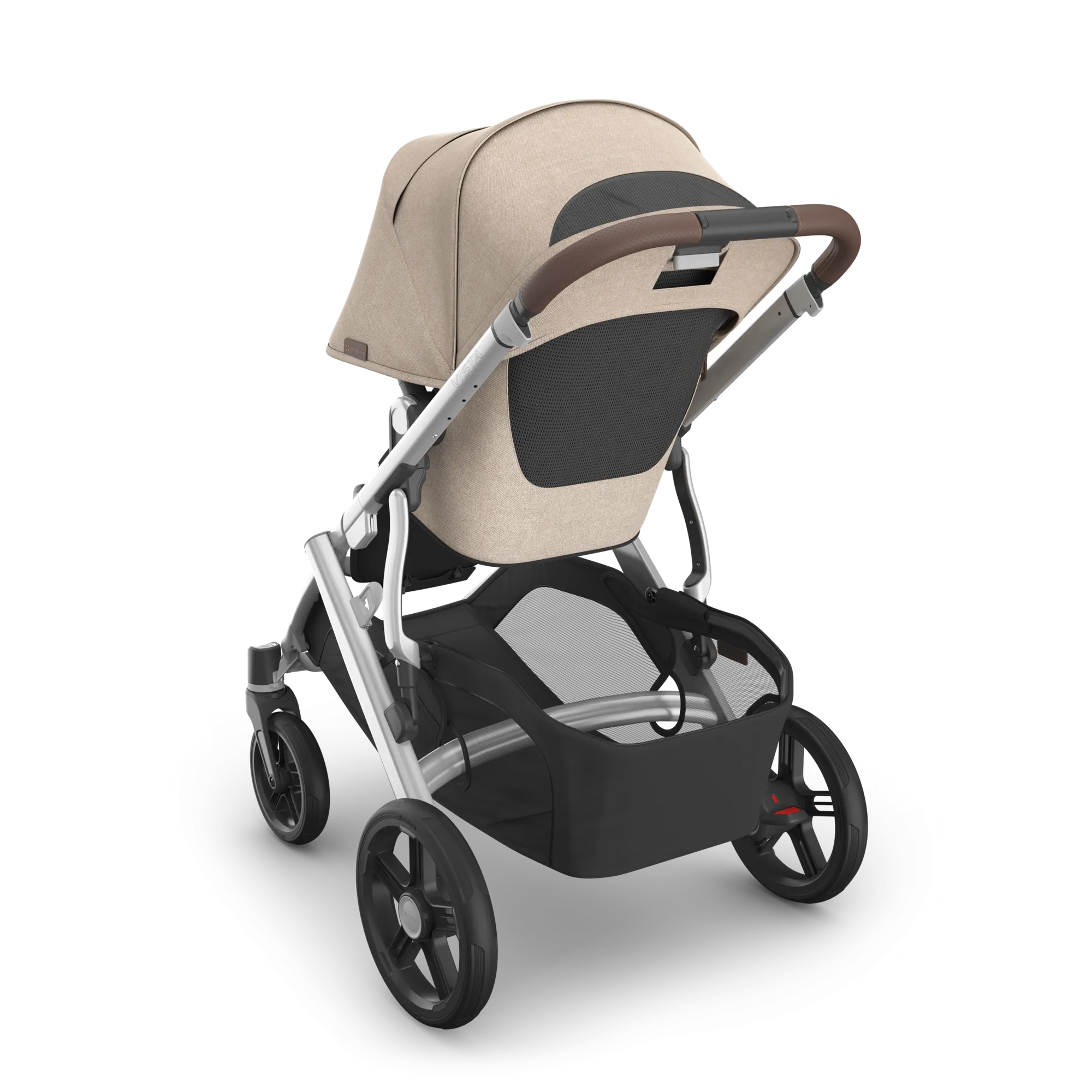 UPPAbaby Vista V3 Stroller - Declan (Oat Mélange/Silver Frame/Chestnut Leather)