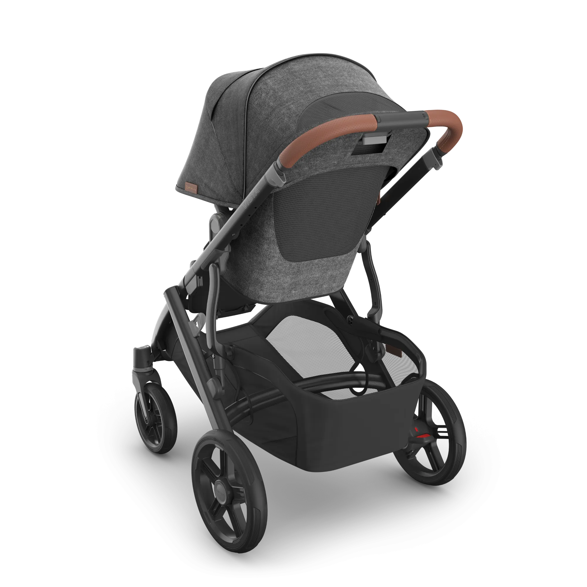UPPAbaby Vista V3 Stroller - Greyson (Charcoal Mélange/Carbon Frame/Saddle Leather)