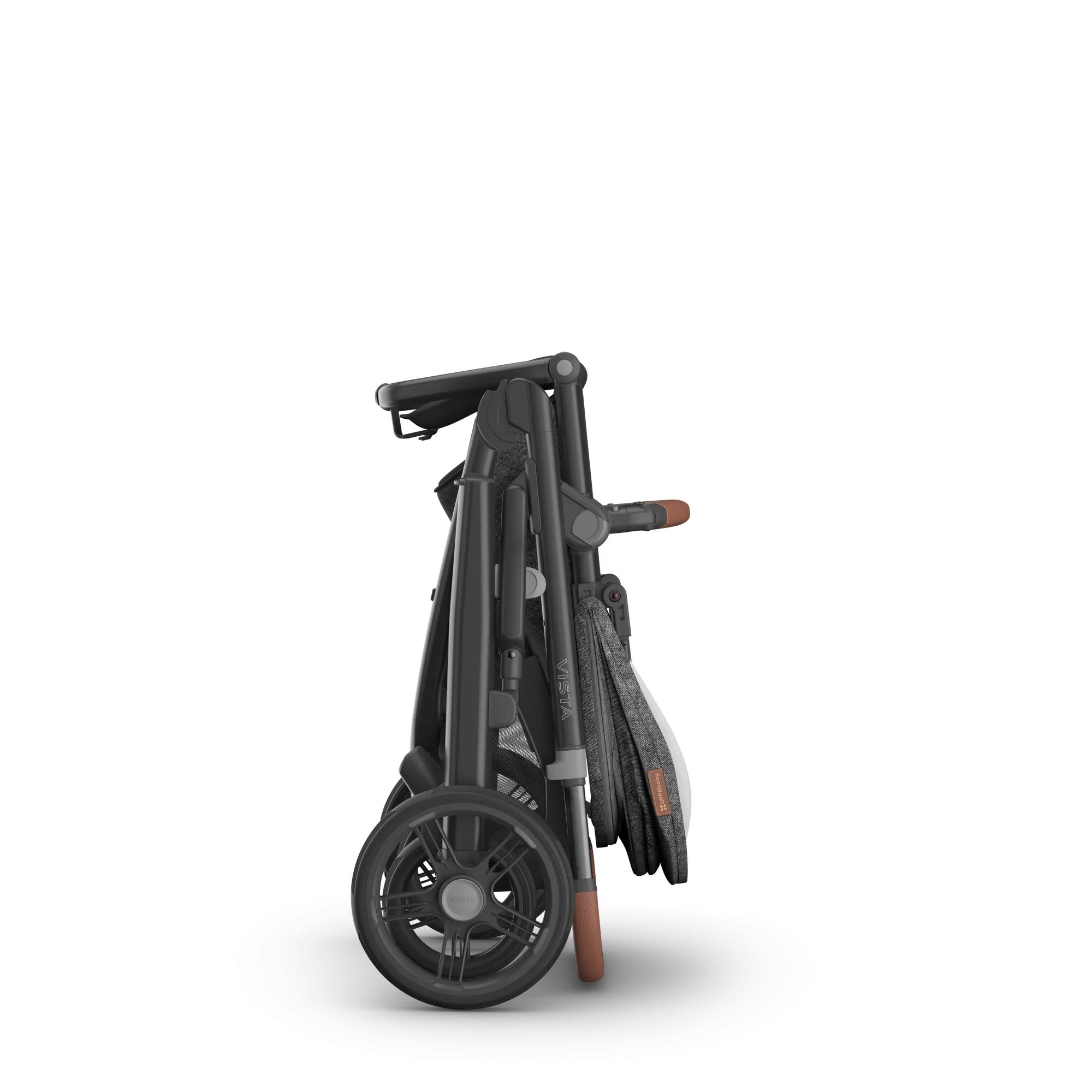 UPPAbaby Vista V3 Stroller - Greyson (Charcoal Mélange/Carbon Frame/Saddle Leather)