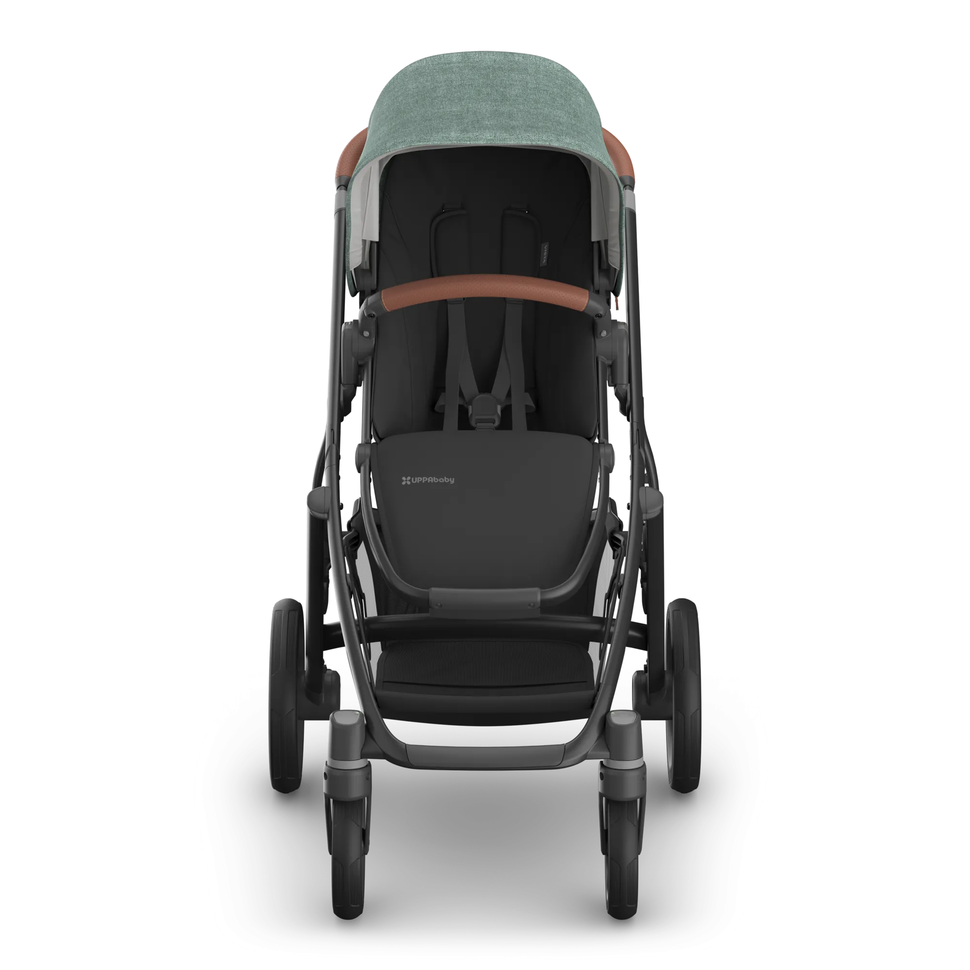 UPPAbaby Vista V3 Stroller - Gwen (Green Mélange/Carbon Frame/Saddle Leather)