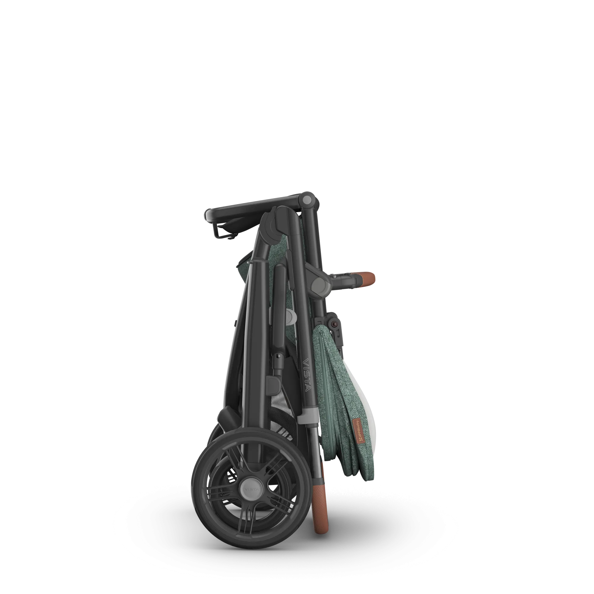 UPPAbaby Vista V3 Stroller - Gwen (Green Mélange/Carbon Frame/Saddle Leather)