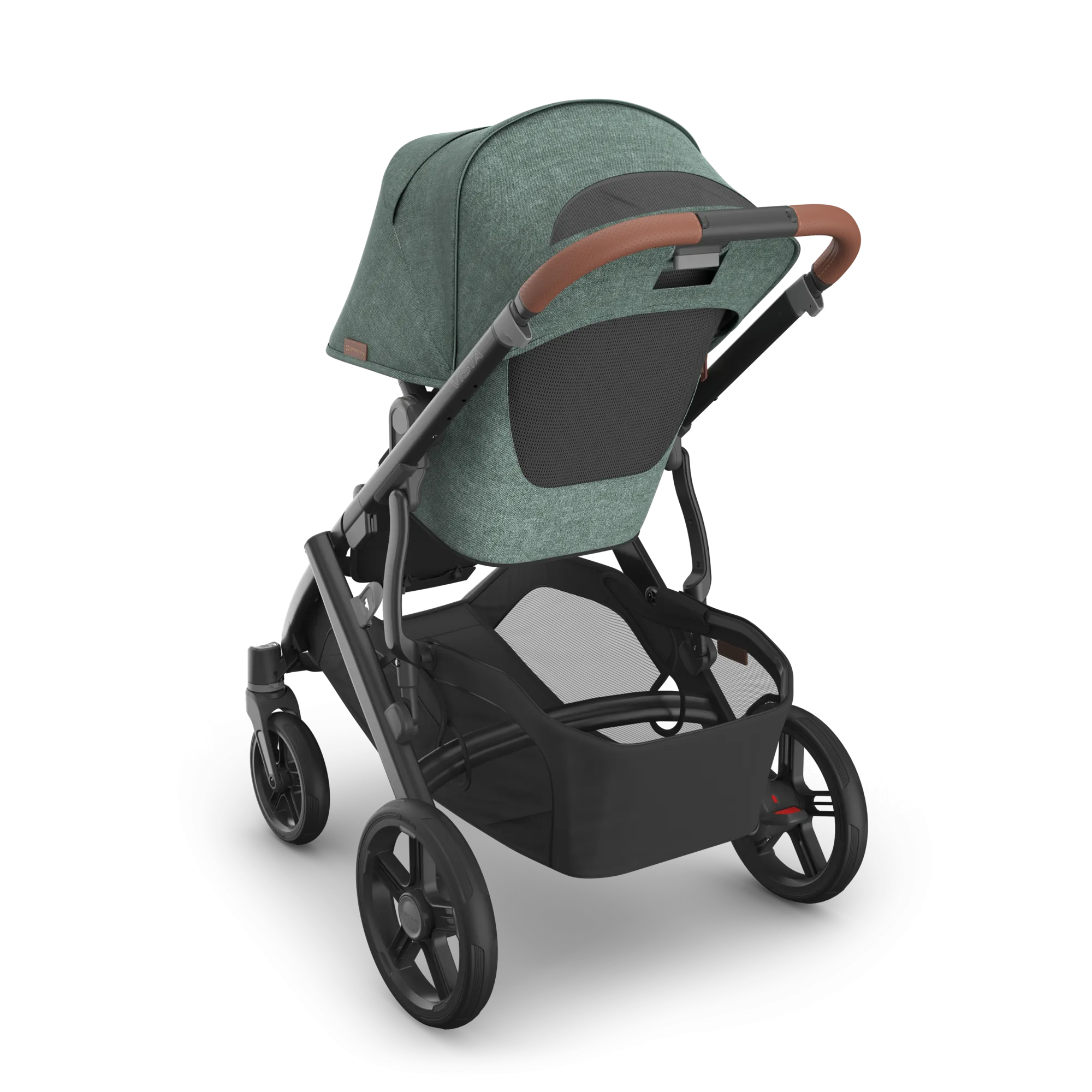 UPPAbaby Vista V3 Stroller - Gwen (Green Mélange/Carbon Frame/Saddle Leather)