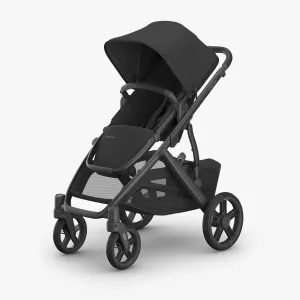 UPPAbaby Vista® V3 Stroller - Jake (Charcoal | Carbon Frame | Black Leather)