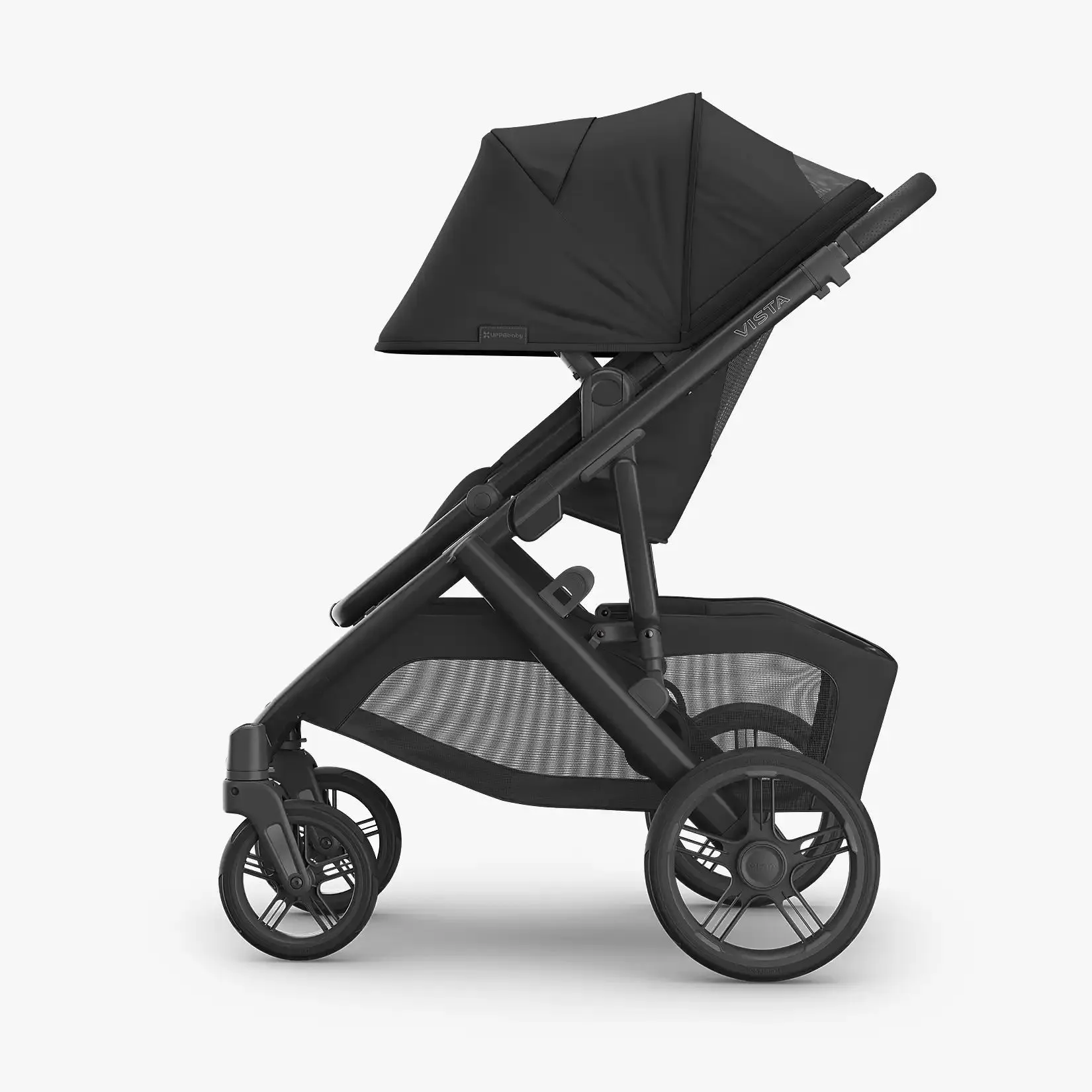 UPPAbaby Vista® V3 Stroller - Jake (Charcoal | Carbon Frame | Black Leather)