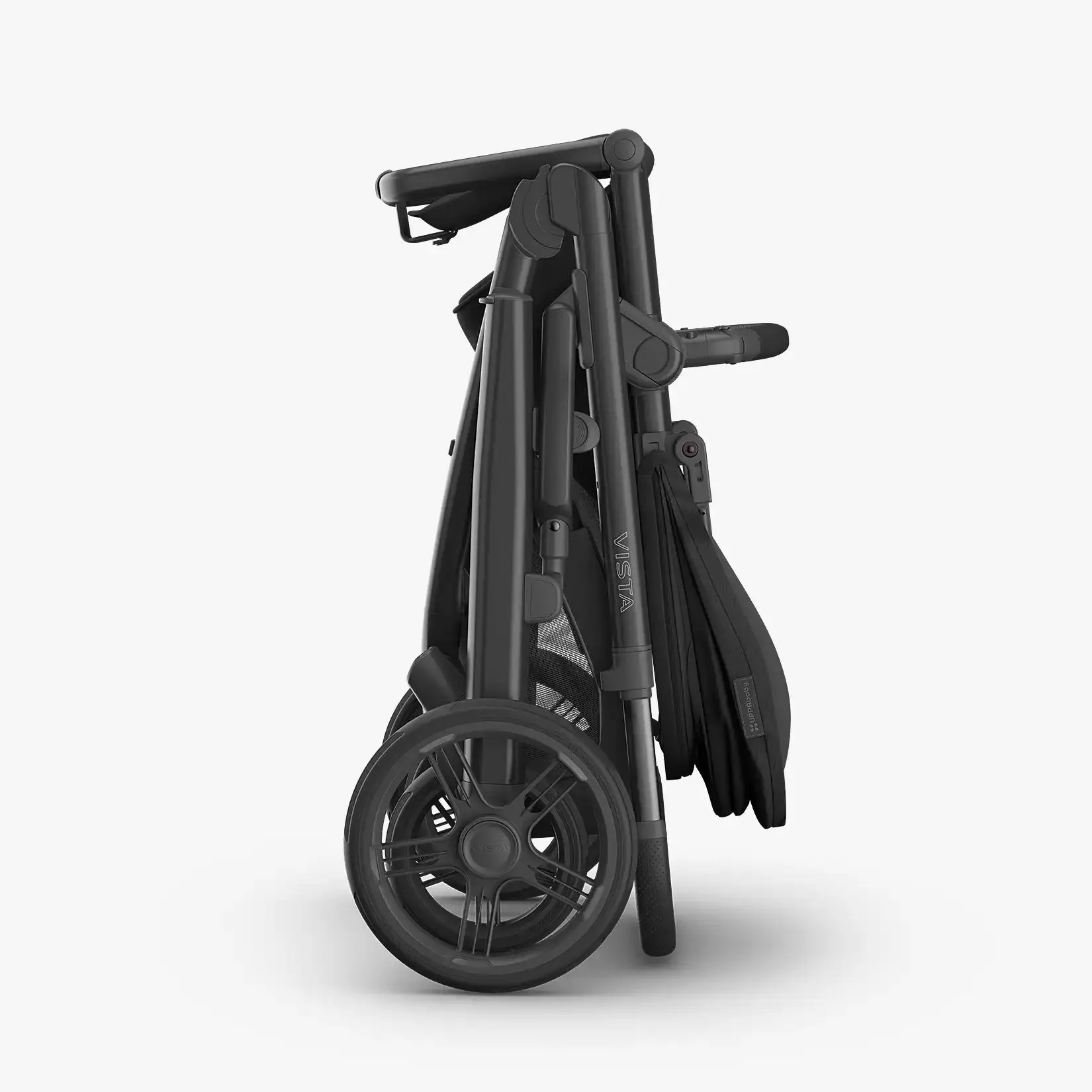 UPPAbaby Vista® V3 Stroller - Jake (Charcoal | Carbon Frame | Black Leather)