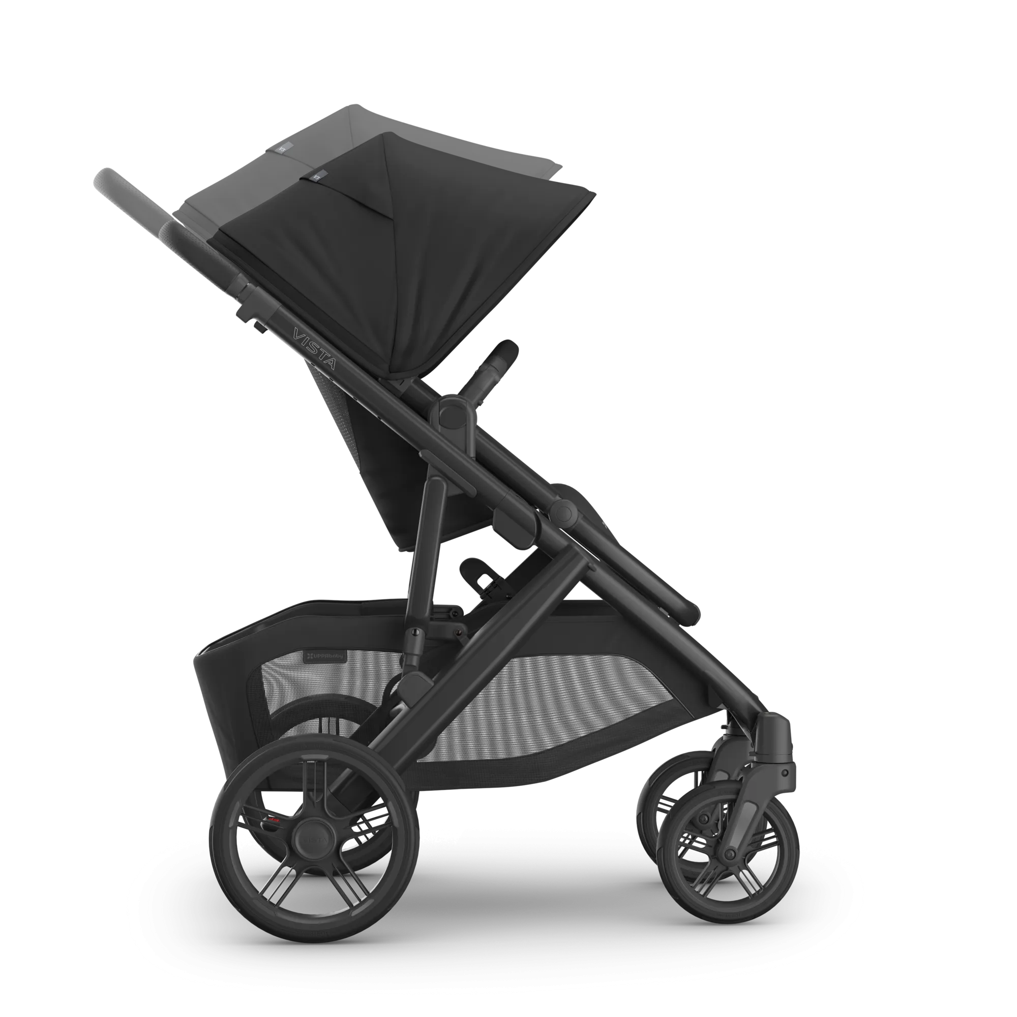 UPPAbaby Vista V3 Stroller - Jake (Charcoal/Carbon Frame/Black Leather)